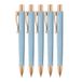 FABER-CASTELL Poly Ball balpen, 5 stuks, hemelsblauw