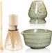Ibenzoa® Complete Matcha Theeset met Kom, Schenktuit, Garde en Schep voor Theeliefhebbers - Vert