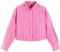 Tommy Jeans Chemise à manches longues Femme Coton M Bleu ciel/Rose/Blanc