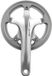 Shimano Alfine FC-S501 Crankstel MTB Zilver