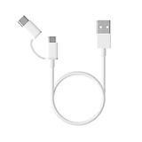 Xiaomi 2-in-1 USB Cable Xiaomicro USB to Type C (30cm) White