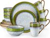 Vancasso 16-delige keramische serviesset voor 4 personen, vintage servies
