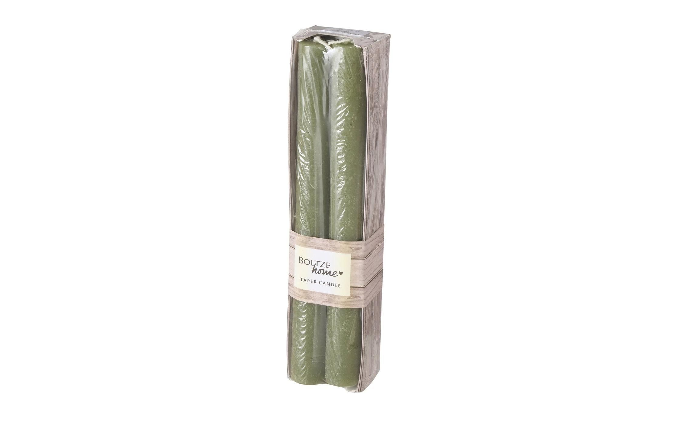 Boltze Cylinder Candle - Khaki - 20cm - 4 Pack