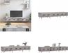 vidaXL Tv-meubel 150x36x30 cm bewerkt hout grijs sonoma eikenkleurig