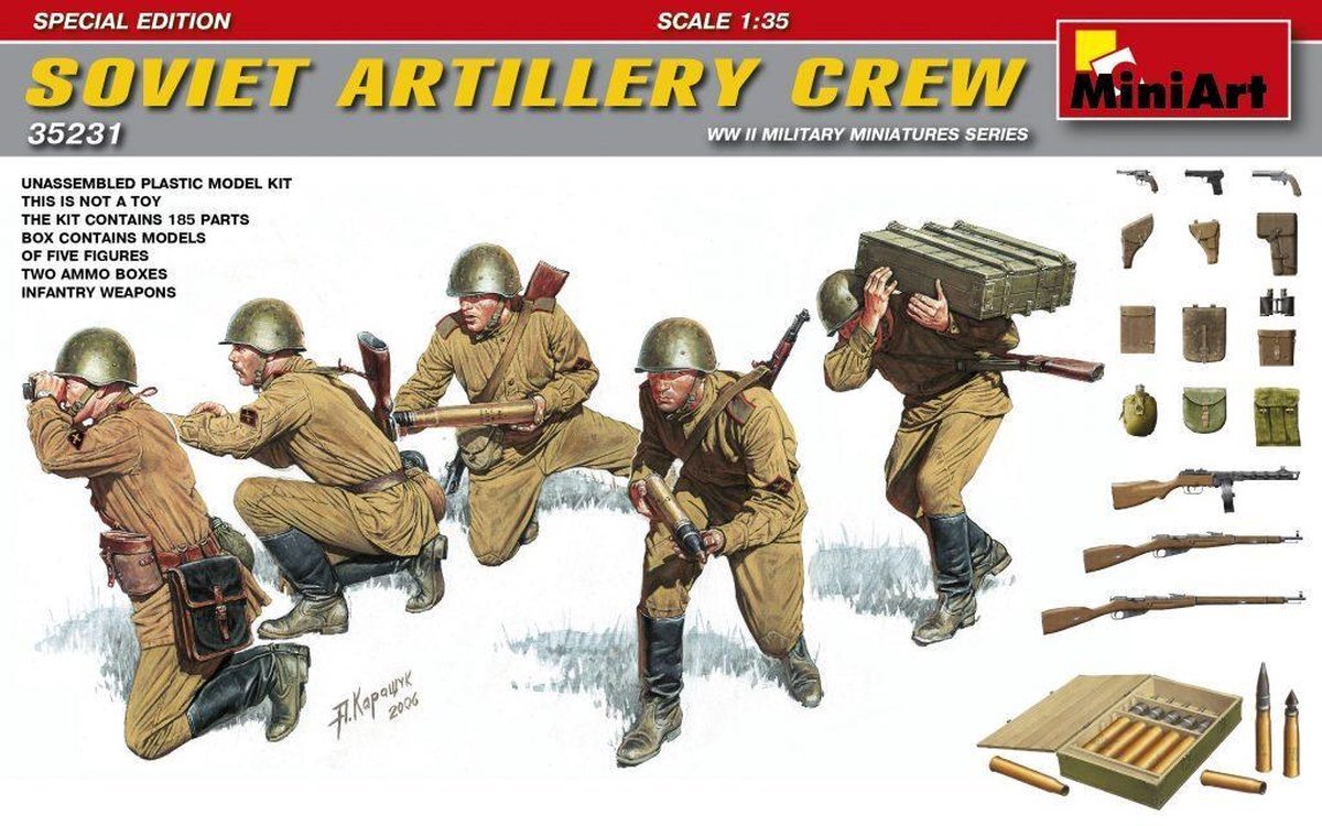 MiniArt 35231 Figuur Loewe Artillery Crew.Special Edition