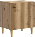 vidaXL Nachtkastje Artisanaal eiken 43 x 34,5 x 50 cm Bewerkt hout
