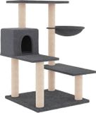 vidaXL Kattenmeubel met sisal krabpalen 82,5 cm donkergrijs