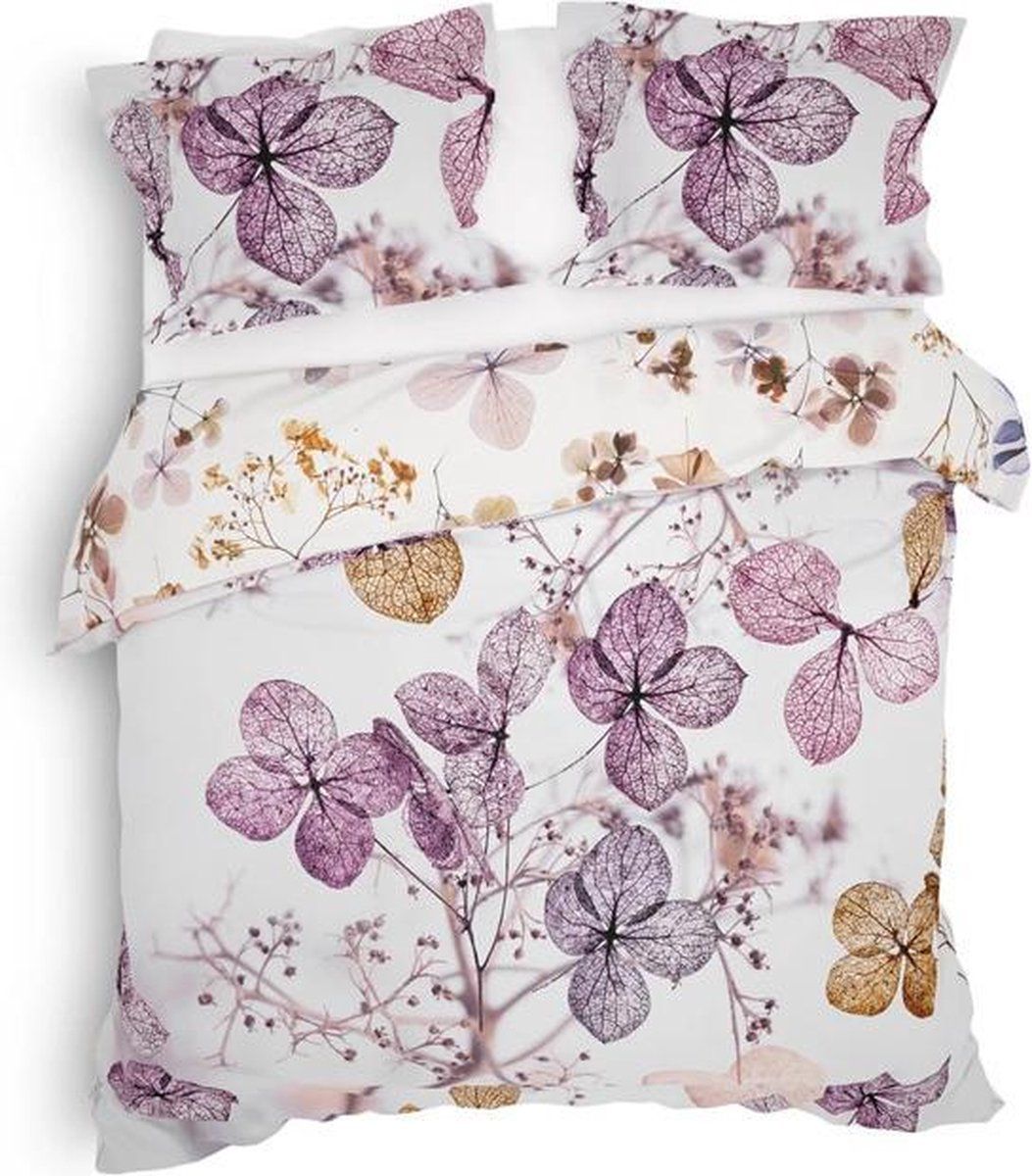 Heckett & Lane Dekbedovertrek Brigitte - 240x220cm - Roze - 8718518323819