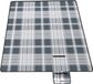 SONGMICS Grote picknickdeken 300 x 200 cm - camping en strand deken waterdicht opvouwbaar grijs-wit GCM006G03