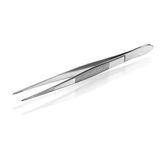 Usbeck Vernikkeld pincet, recht, punt, 160 mm lengte