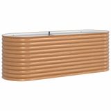 VidaXL Verhoogd bed Bruin Staal 240 x 80 x 81 cm