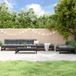 Prolenta Maison Exclusive - 5-tlg. Garten-Lounge-Set Schwarz Massivholz Kiefer