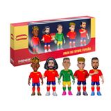 MINIX Voetbalsterren - wereldkampioenschap - pak - Spanje - 5 figuren - verzamelfiguur 7 cm (Fermín, Williams, Merino, Cucurella, Simon)