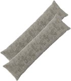 vidaXL Kussensloop Lichtgrijs Katoensatijn 40 x 145 cm - 2 stuks