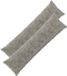 vidaXL Taie d'oreiller Gris clair Coton satiné 40 x 145 cm - 2 pièces
