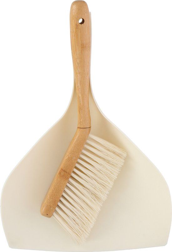 Alpina Stoffer- en Blikset - Veger en Blik - Bamboe - Beige/Houtkleur