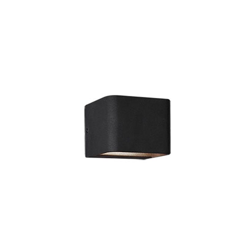 Trio Wandlamp Melvin Zwart 223910132 - Metaal - Zwart