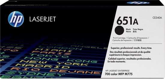 HP 651A Zwarte Toner Cartridge - 13.500 Pagina's - Origineel