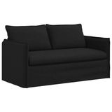vidaXL Bank Zwart Stof 156 x 82 x 85 cm