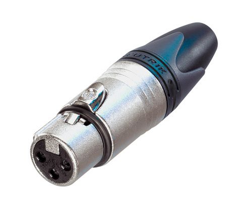 Neutrik NC3FXX - XLR connector - female - silver/black