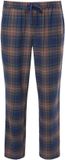 JP 1880 - Heren - Pyjamabroek thuispak flanel geruit - Hazelnoot - Maat L