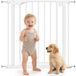 BabyDan Barrière de Sécurité pour Enfants et Chiens, Largeur 76-81 cm, Blanche