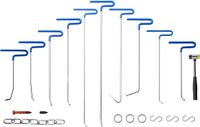 Icecat Set pour le retrait de bosses, 20 pièces, réparation sans peinture, avec tiges en acier inoxydable et outil queue de baleine