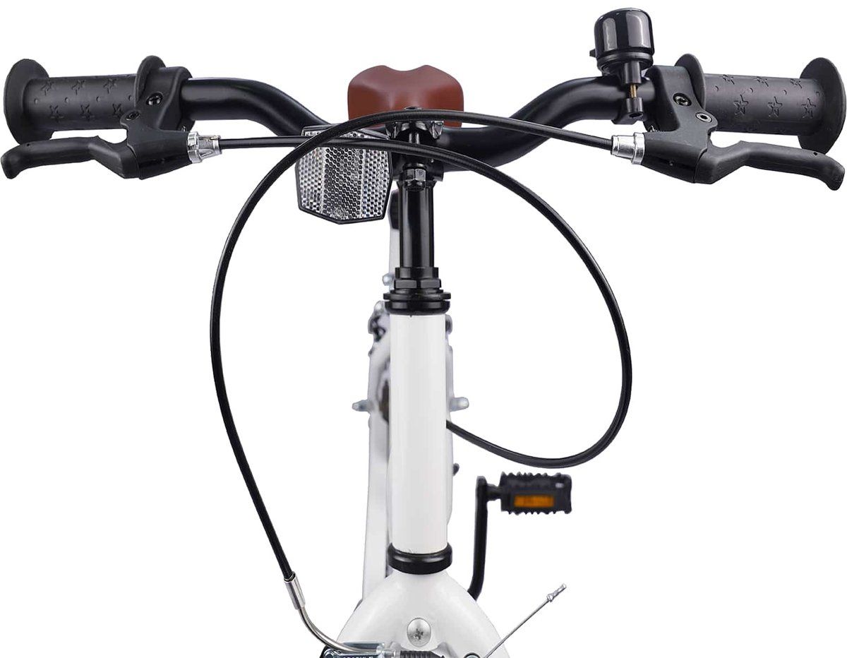 vidaXL Kinderfiets 18 Inch voor 5-7 jaar oud wit