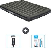 Bestway luchtbed - 2-Persoons - 152 x 203 x 25 cm - Groen - Inclusief Pomp en Reparatieset