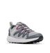 Columbia Youth Unisex Peakfreak Rush Waterproof, Waterproof Low Rise Trekking and Hiking Shoes, Steam/Wild Fuchsia, 5