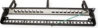 ROLINE 19" keystone patchpaneel, 16P, afgeschermd, zwart
