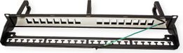 ROLINE 19" keystone patchpaneel, 16P, afgeschermd, zwart