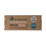Green Living Sacs de conservation refermables 0,5 litre (15 pièces)