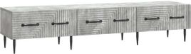vidaXL TV-kast, betongrijs, 147 x 34,5 x 30 cm, bewerkt hout