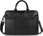 Bugatti Black Magic Laptoptas Aktetas Leer Zwart