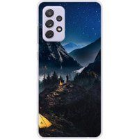 Samsung Galaxy A72 4G Seul en montagne bedrukt siliconen hoesje