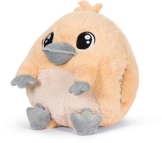 4KidsOnly Noxxiez Vogelbekdier Handwarmer Kussen Beige Fleece 35x35 cm