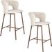 Housecraft Living Chelsea Barkrukken rugleuning 67 cm Beige - Set van 2