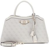 GUESS Lindsey Girlfriend Satchel Bone Logo crème schoudertas