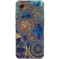 Samsung Galaxy XCover 7 Mandalla bleu bedrukt siliconen hoesje