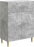 vidaXL Dressoir Betongrijs 66 x 34,5 x 90 cm Bewerkt hout
