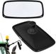KOTARBAU® Tractor Spiegel - Buitenspiegel Tractor 28,5 x 15,5 cm Spiegel Tractor - Buitenspiegel voor Tractor - Links/Rechts - Tractorspiegel met Houder voor ⌀ Spiegelarm 15-24 mm - PVC - Zwart