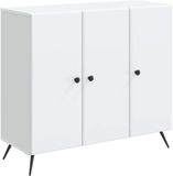 vidaXL Dressoir Wit 89 x 34,5 x 80 cm Bewerkt hout