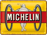 Nostalgic Art Merchandising Wandbord Garage - Michelin - Tyres Bibendum Yellow