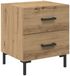 vidaXL Nachtkastje Artisan Eiken Hout 40 x 35 x 47,5 cm