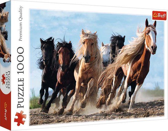 Trefl Paarden in galop puzzel - 1000 stukjes | 10446