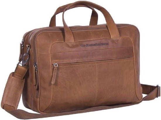 The Chesterfield Brand Ryan Laptop Bag - 17 inch - Cognac Brown - Leather