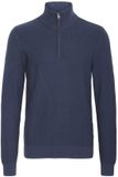 Blend Trui Blend Quarter Zip Blauw 3XL