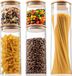 Sans marque Pots de stockage avec couvercle, set de 5 pièces, boîtes de conservation en verre hermétiques - stockage cuisine boîtes de conservation en verre avec couvercle, pot de stockage avec couvercle, récipient en verre