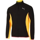 Puma Run Elite Ultraweave Heren Hardloopjas - Zwart/Oranje, Maat S